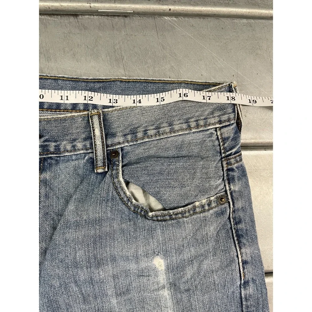 Levis 569 Loose Straight Jeans Mens 36x33 Blue‎ Medium Wash Denim